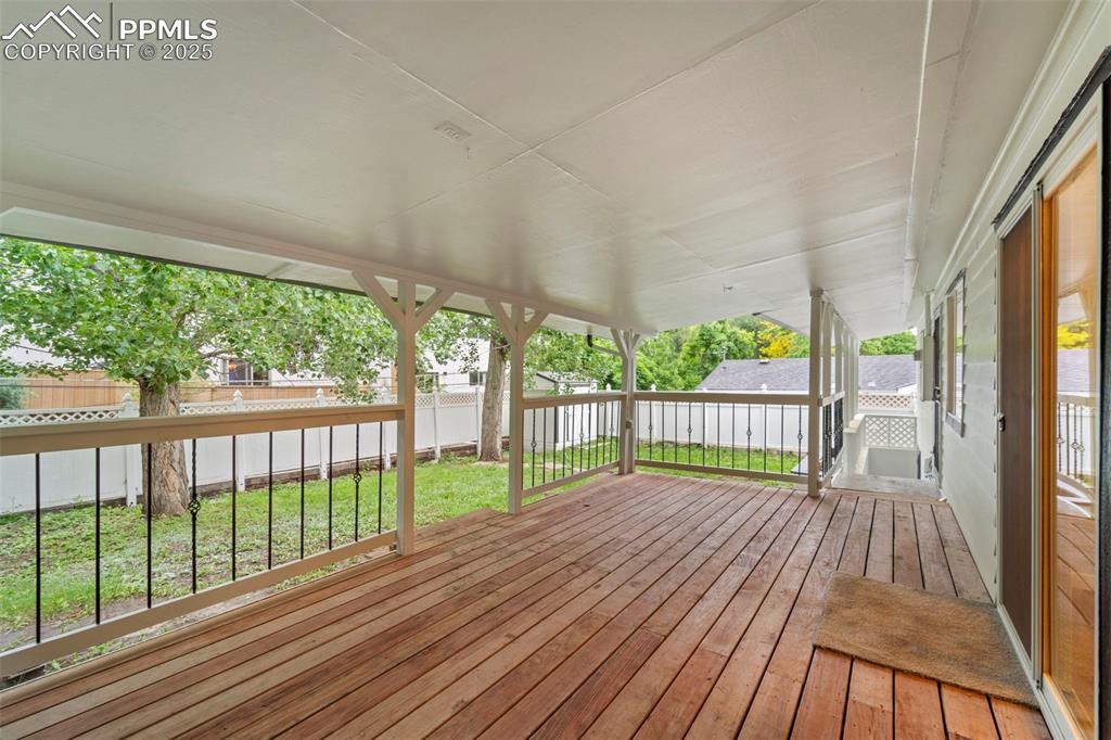 Image 4 of 31: View of deck, 20X11