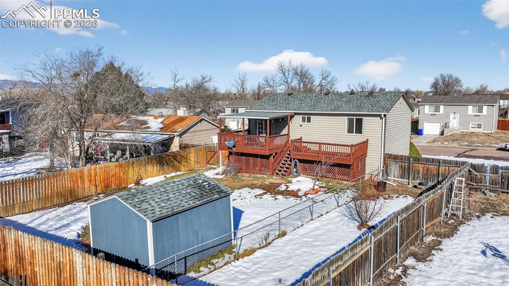 Image 21 of 26: The shed provides tons of storage space