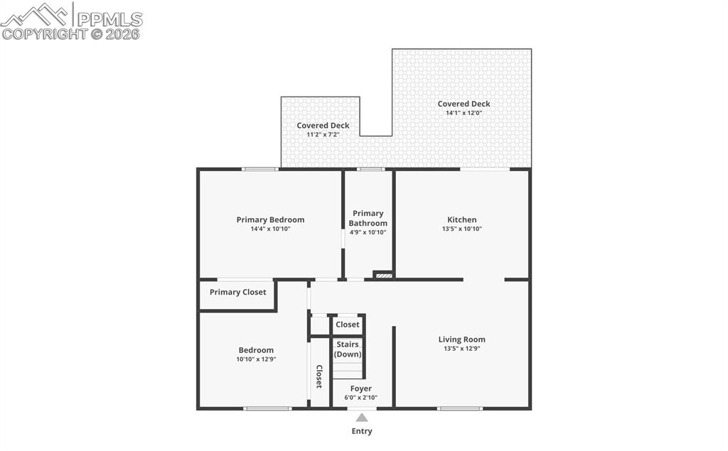 Image 24 of 26: Upper level floor plan
