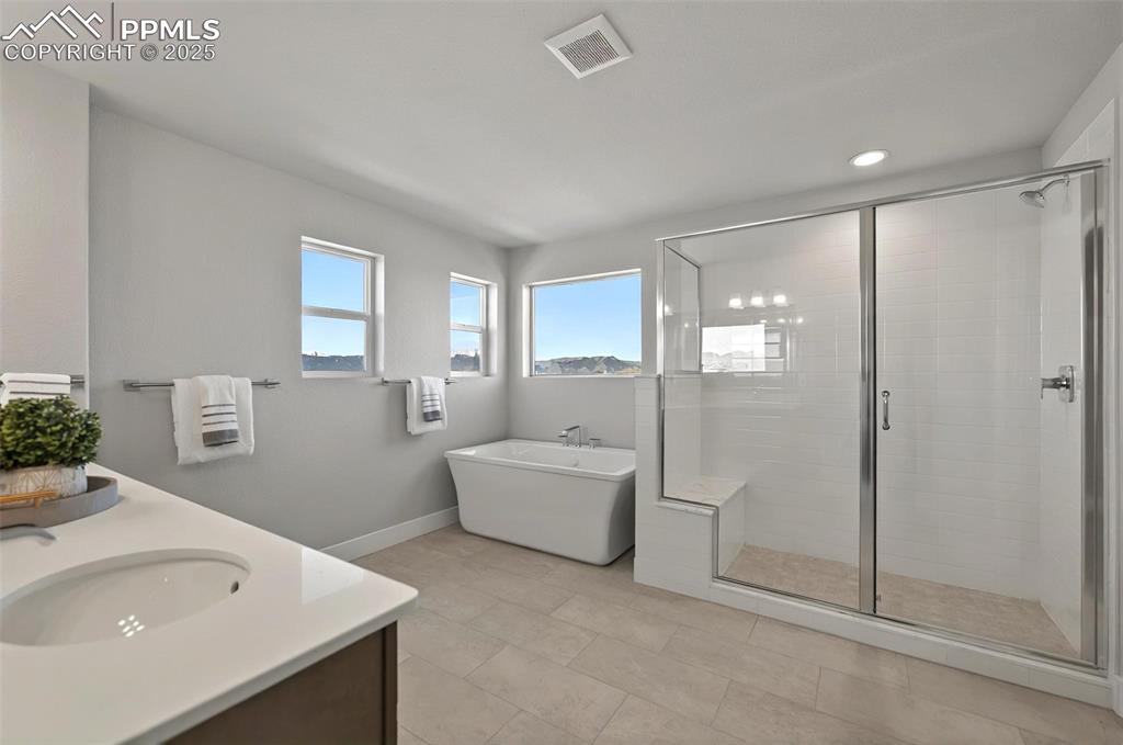 Image 30 of 49: Another view of the spa like master bath!