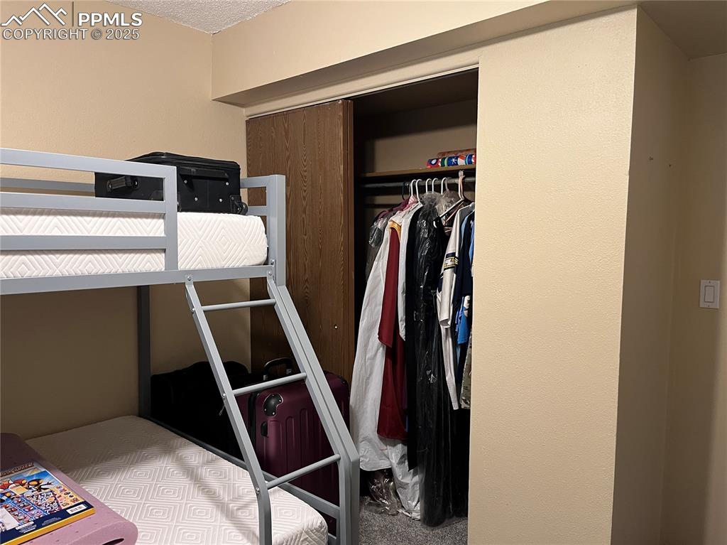 Image 9 of 17: Bedroom featuring a closet and carpet