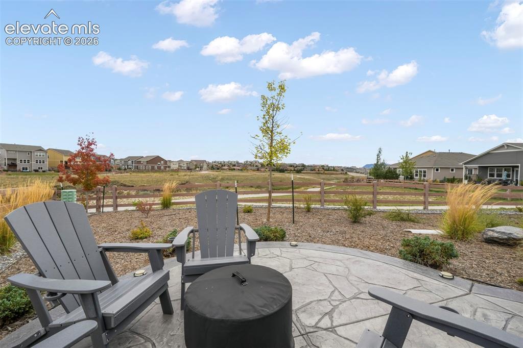 Image 4 of 50: Custom fire pit area