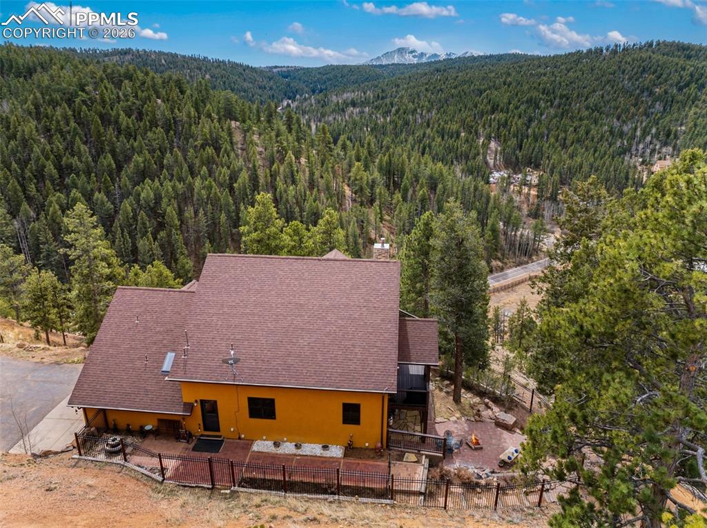 Image 46 of 47: Ariel View of Pikes Peak