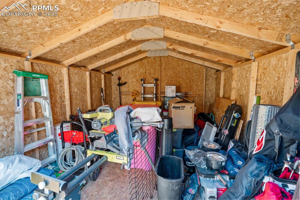 Image 39 of 46: Interior of Backyard Shed