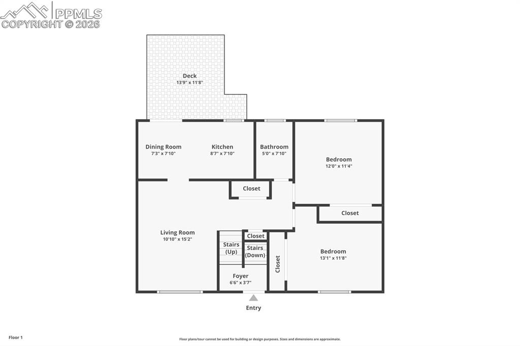 Image 47 of 49: View of floor plan / room layout