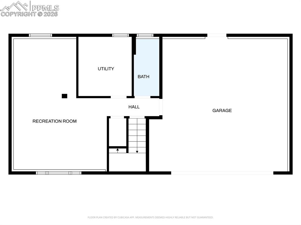Image 44 of 45: Lower level floor plan