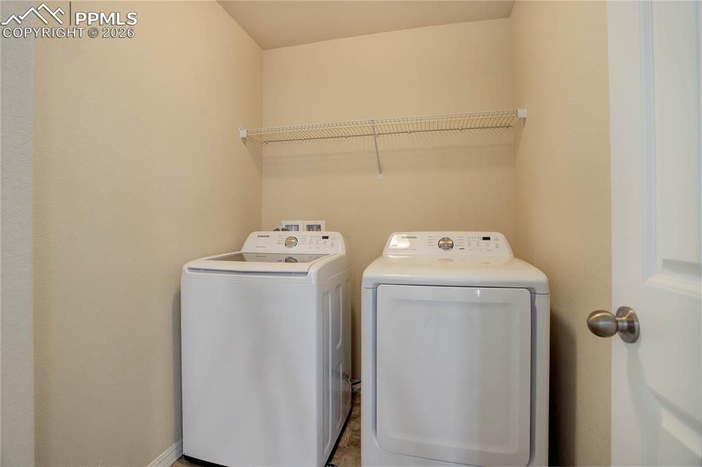 Image 21 of 23: Convenient upper level laundry space