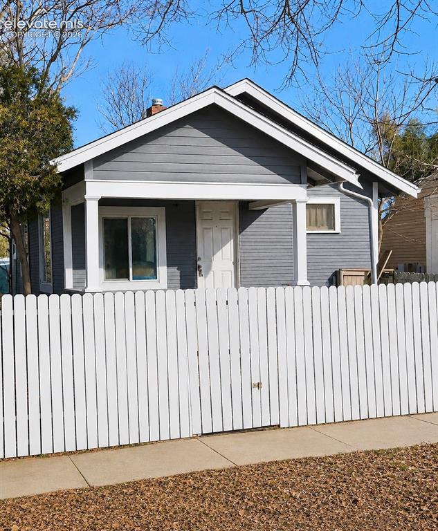 Caption: Front of Structure