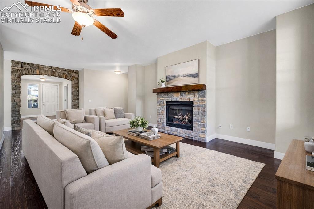 Image 6 of 44: “Virtually Staged” for MLS use Living Room