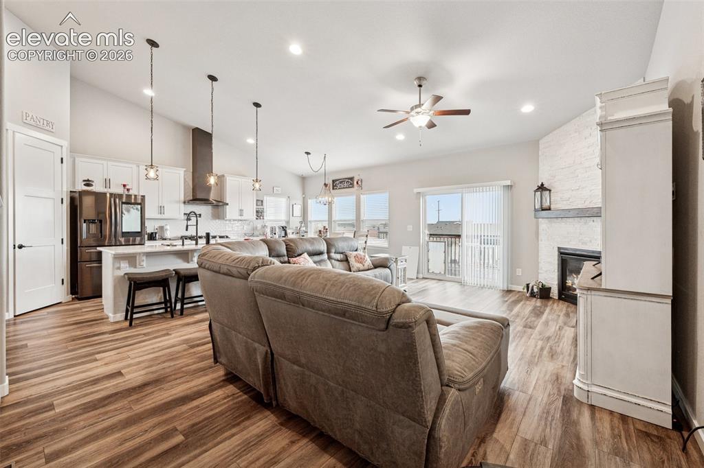 Image 13 of 40: Open concept living; the hub of this home.