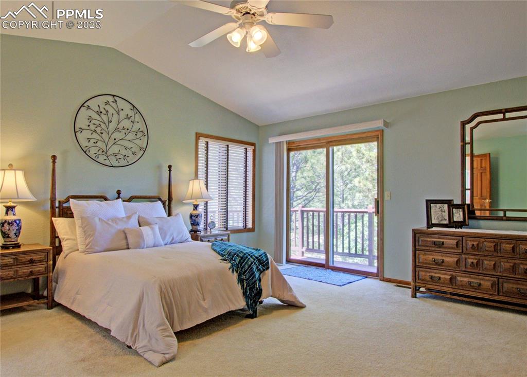Image 23 of 40: Master bedroom with own private deck and large walk-in closet.