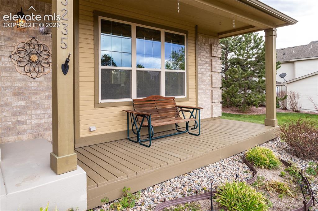 Image 3 of 50: Wood Deck Front Porch