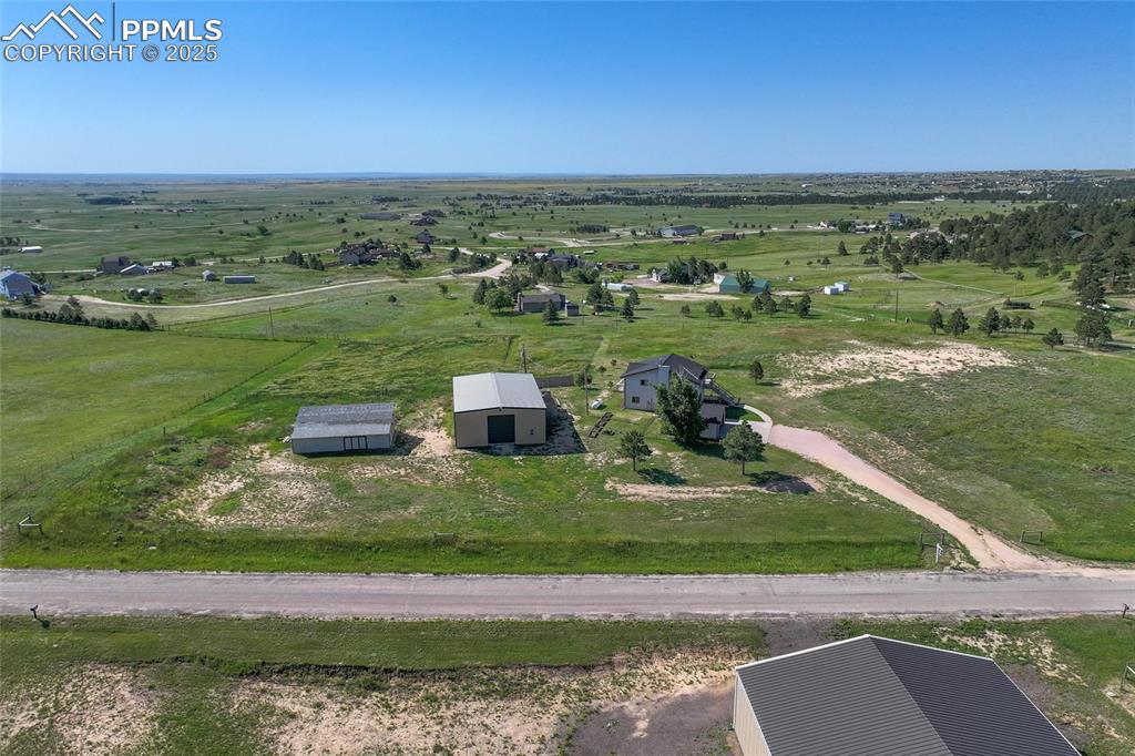 Image 36 of 38: Aerial view of sparsely populated area