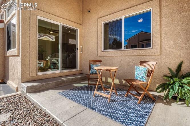 Image 27 of 41: Patio off of the living room
