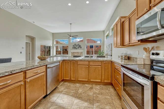 Image 4 of 41: Plenty of cabinet space in this Chefs Kitchen!
