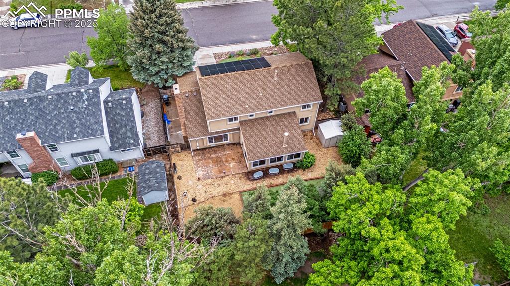 Image 37 of 38: View from above of property