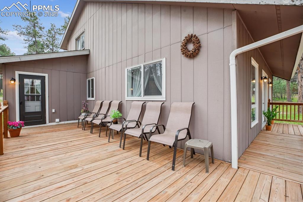 Image 24 of 29: Spacious deck area