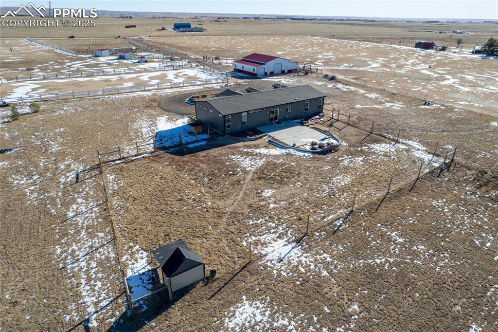 Image 30 of 50: Aerial view of sparsely populated area