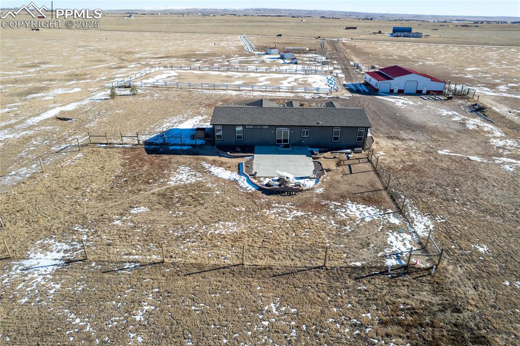 Image 31 of 50: Aerial view of sparsely populated area