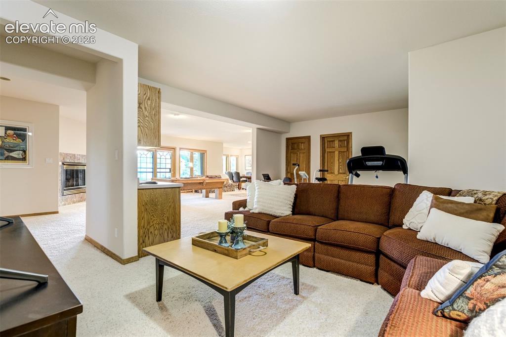 Image 37 of 49: This section is ideal for movies and there is additional space behind curre