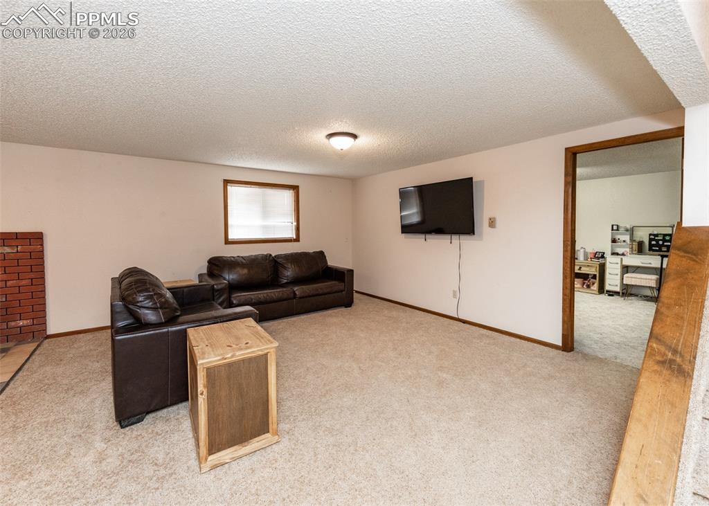 Image 23 of 47: Family room in basement