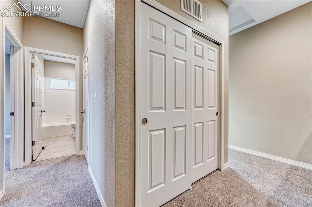 Image 19 of 34: Laundry is conveniently on the upper level. Washer and dryer included!