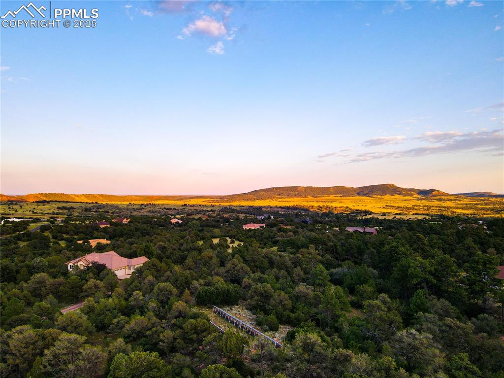 Image 15 of 17: Aerial view at dusk facing easternly