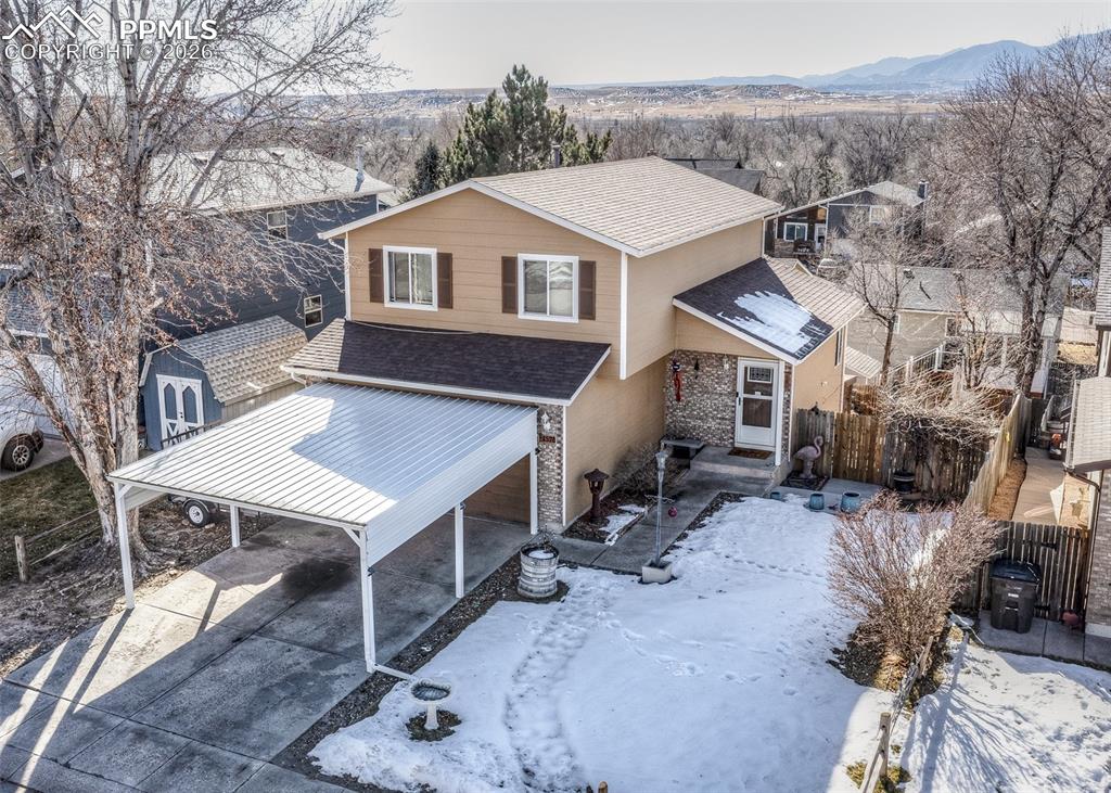 Caption: Front of Structure