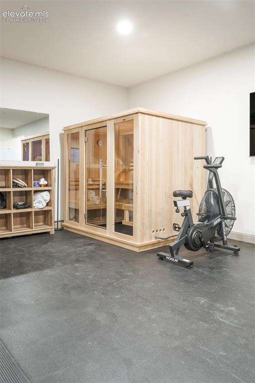 Image 44 of 49: Private cedar sauna offering a luxurious spa-like retreat for ultimate rela