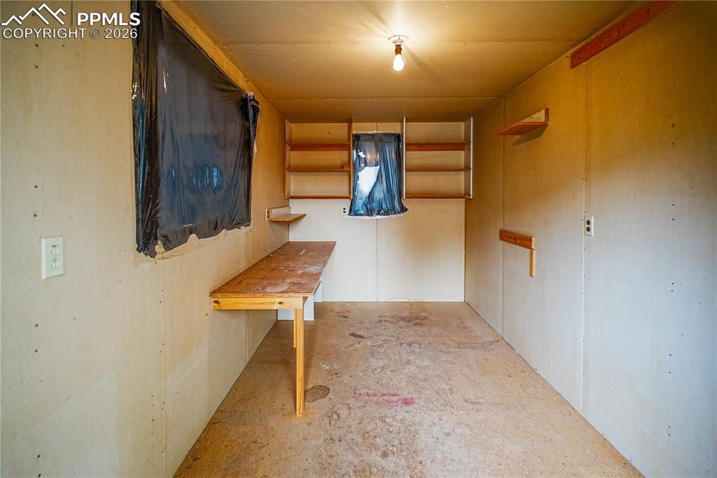 Image 26 of 28: A 15x8 storage shed with electricity, includes two windows for natural ligh