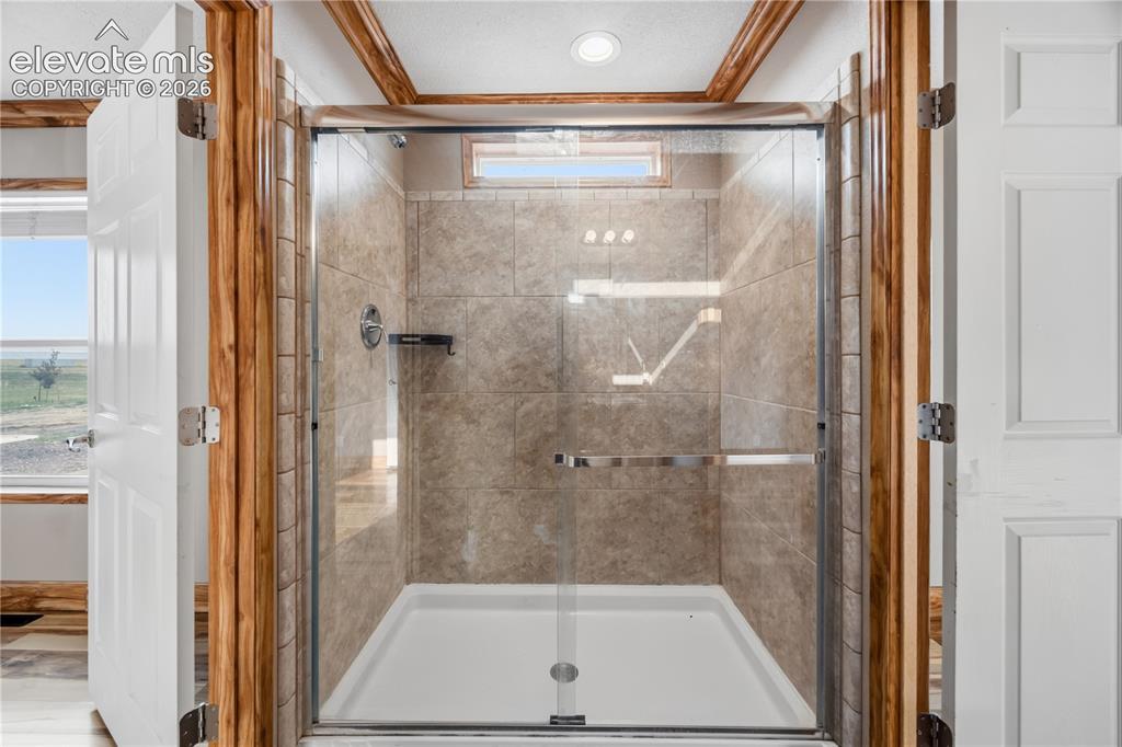 Image 30 of 49: Shower in the Jack and Jill Bathroom