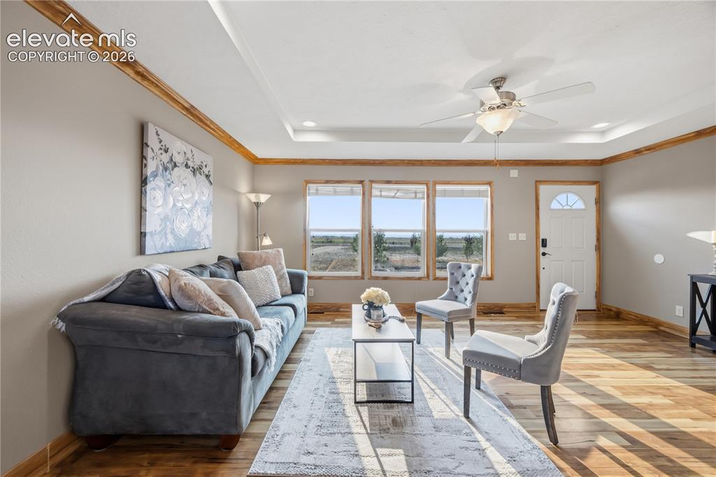 Image 6 of 49: When you enter the home you enter into the living room