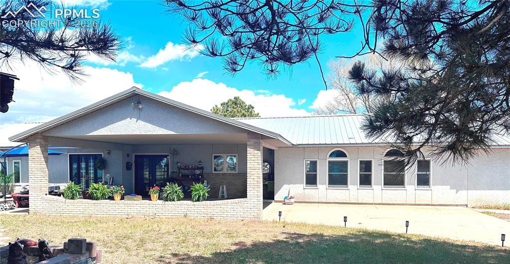 Image 1 of 48: West-facing Covered Front Entry