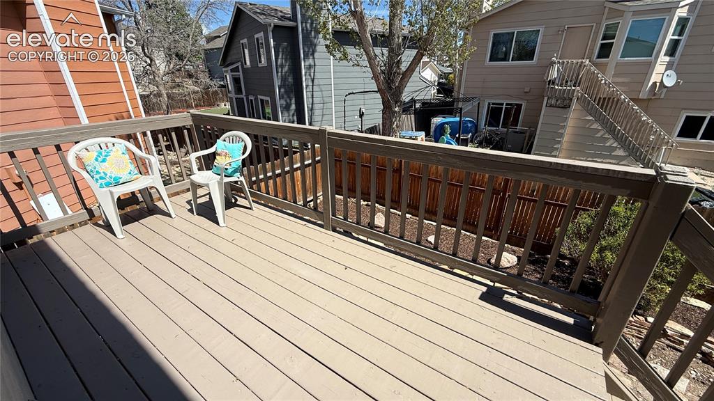 Image 15 of 22: wooden rear deck