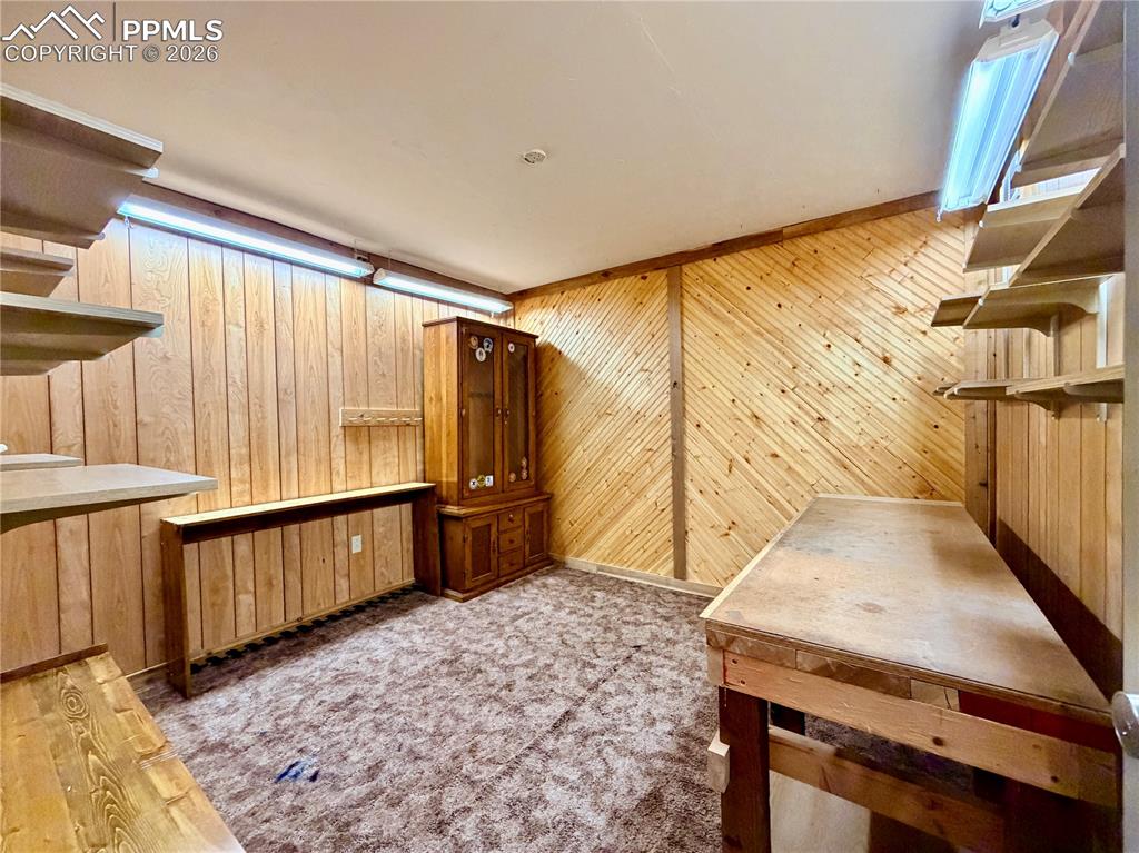 Image 32 of 45: Safe Room and workshop
