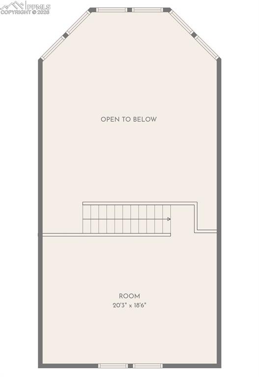 Image 45 of 45: View of loft - property dimensions are approximate