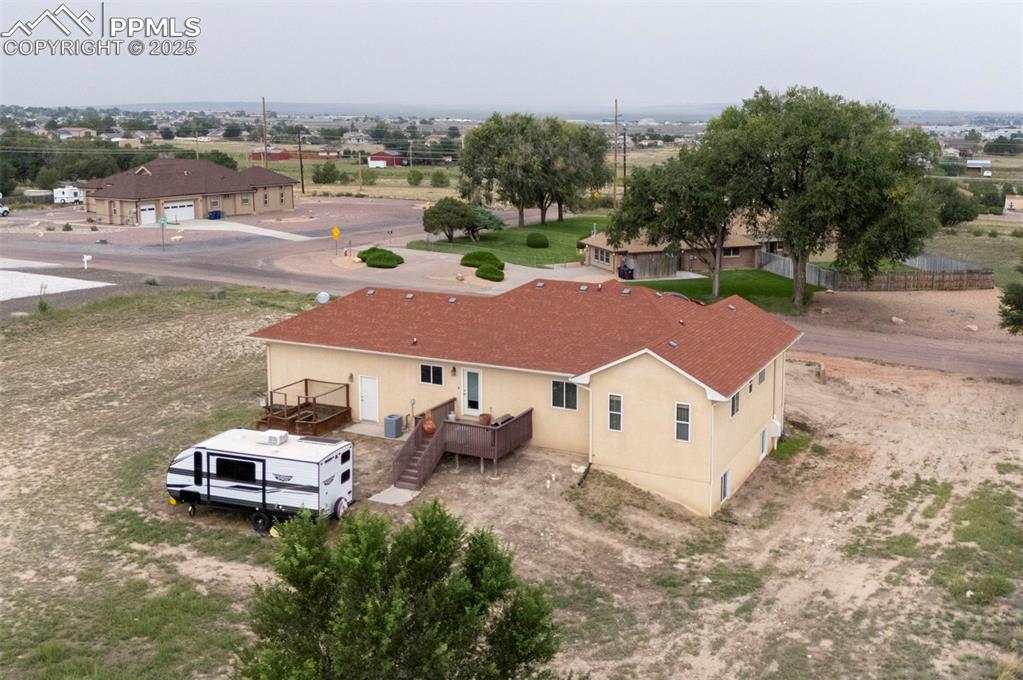 Image 38 of 47: View from above of property