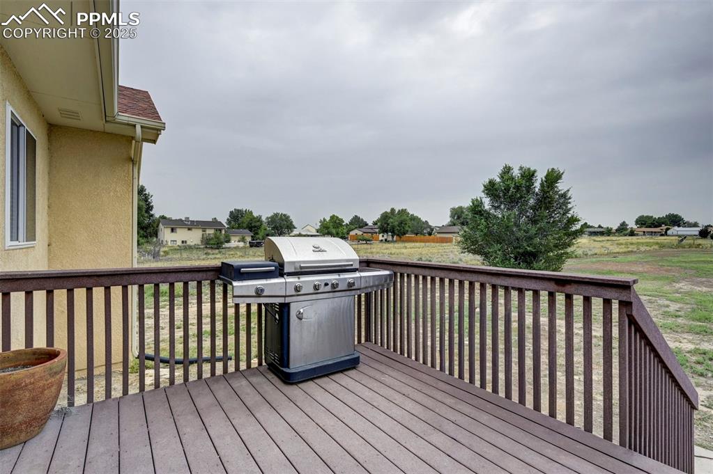 Image 41 of 47: Deck featuring area for grilling