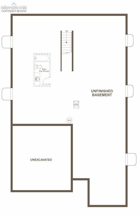 Image 3 of 3: Unfinished basement