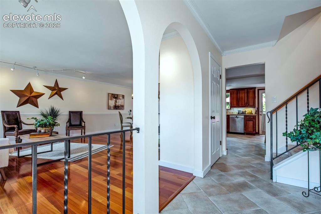 Image 10 of 48: View Toward Kitchen Is Straight Ahead And Living Room To The Left