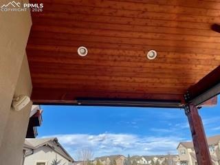 Image 30 of 36: tongue and groove pergola with lighting