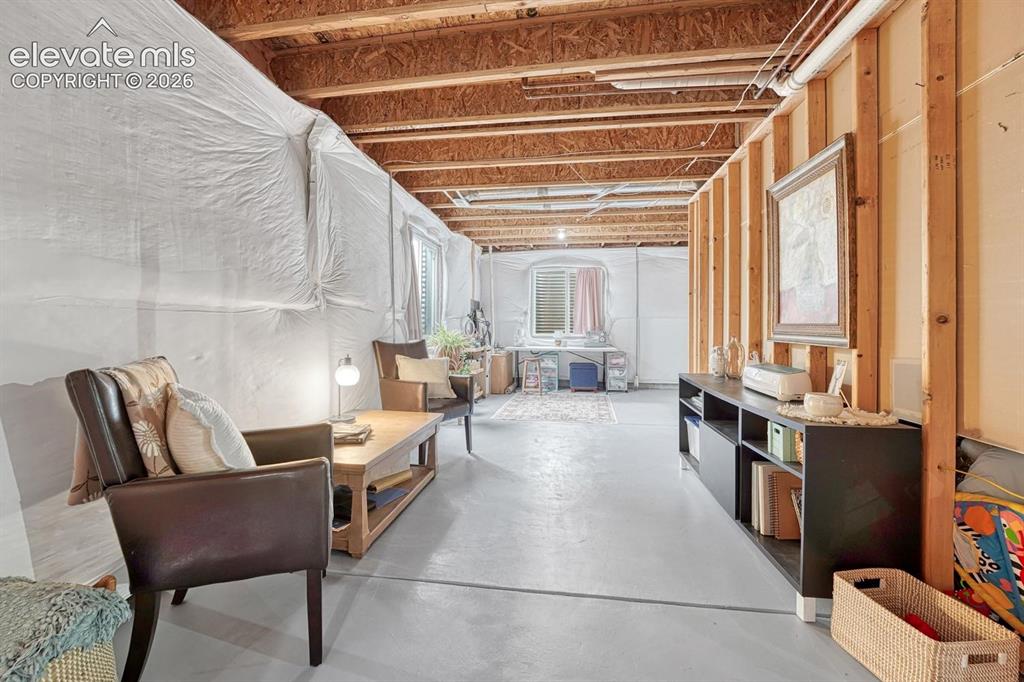 Image 36 of 50: Lots of flexibility in the unfinished basement to customize to your family