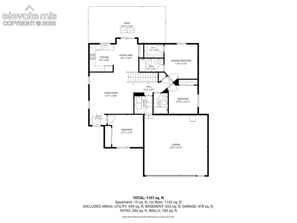 Image 49 of 50: Main Level Floor Plan