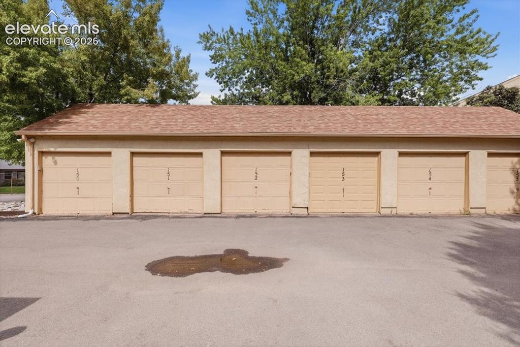 Image 35 of 39: One car garage is included.