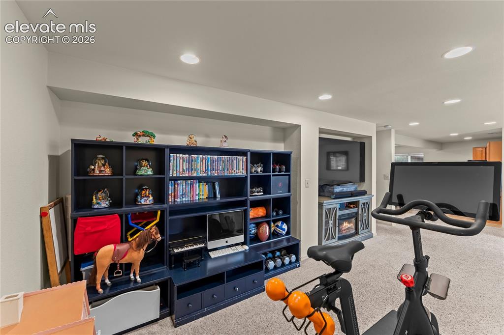 Image 34 of 47: Basement Exercise Area