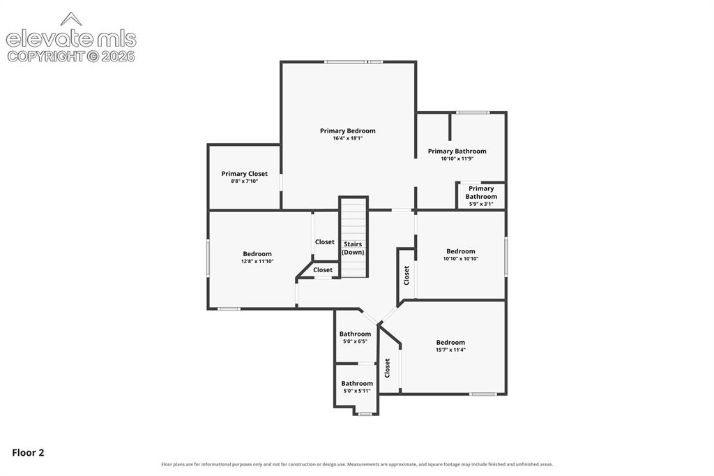 Image 46 of 47: Upper Level Floorplan