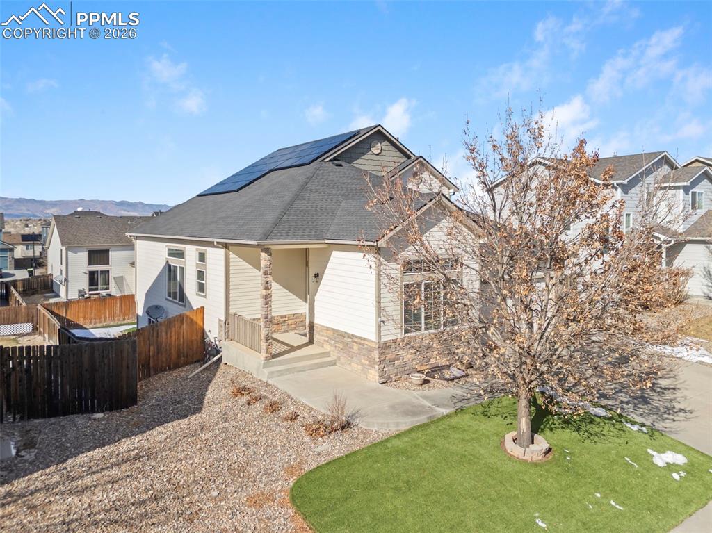 Caption: Front of Structure