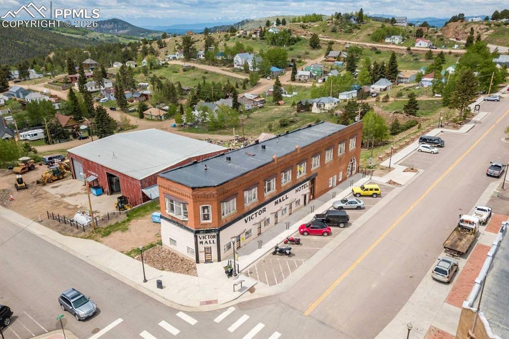 Image 7 of 36: Drone / aerial view of a mountain backdrop