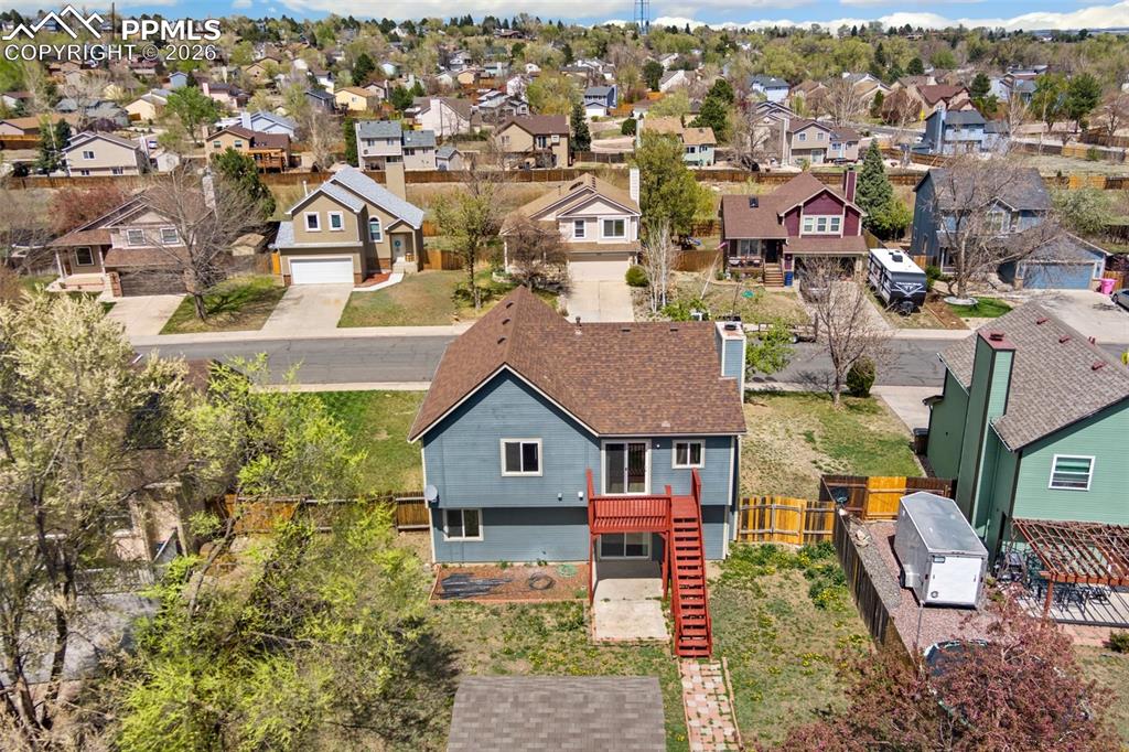 Image 33 of 35: Aerial view of residential area