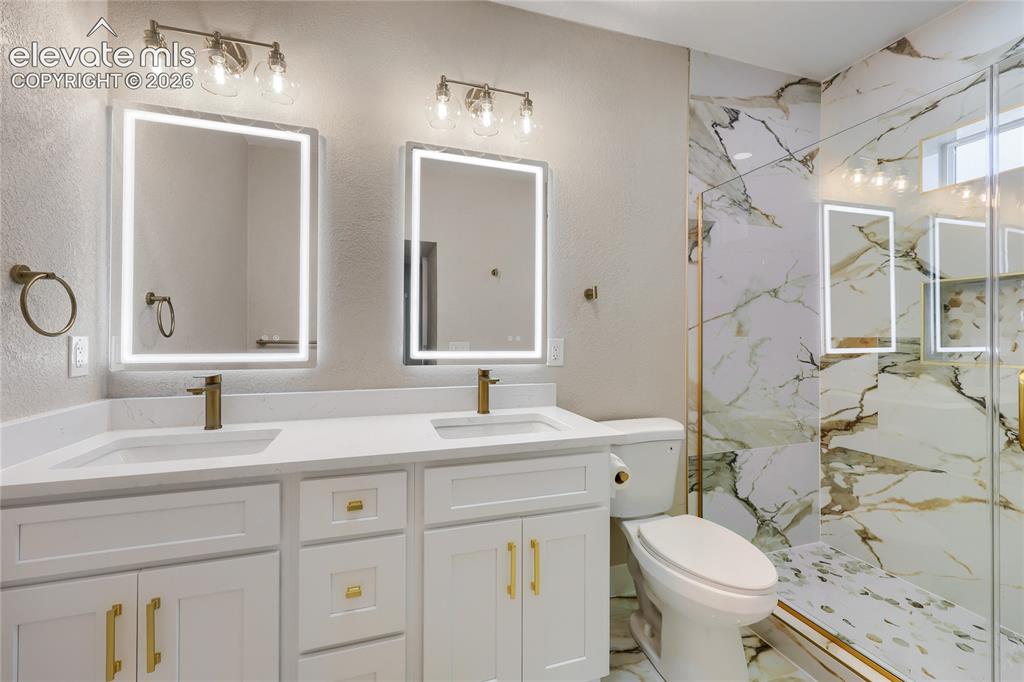 Image 24 of 49: Another view of this beautiful primary ensuite bathroom.